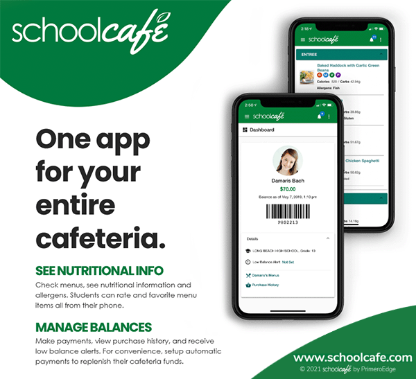 Introducing SchoolCafe. Click image to go to schoolcafe.com
