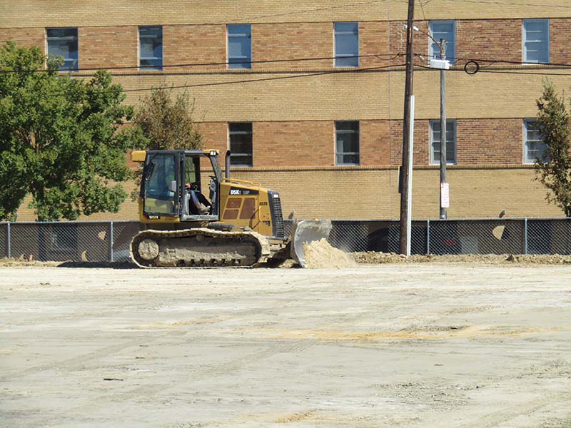 Bulldozer foundation north