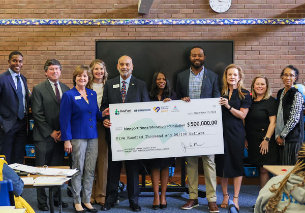 ACT partners award $500,000 grant to Newport News Education Foundation