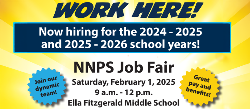 NNPS Job Fair, Feb. 1, Ella Fitzgerald Middle School