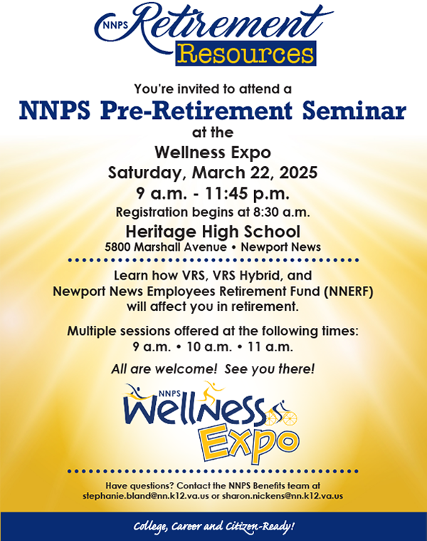 Preretirement Expo, click to download flyer